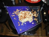 Roasted sweet garlic, thyme and marscapone risotto with toasted almonds and breadcrumbs